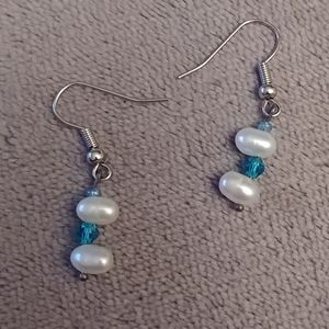 2 for $15 New freshwater dangle pearl earrings